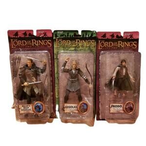 Lord Of The Rings Toybiz 2003 Legolas And Frodo Action Figures